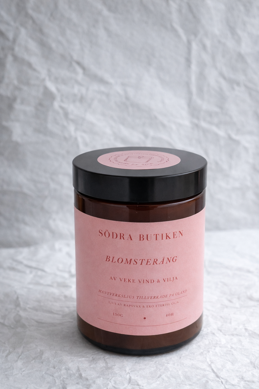 ekologiskt doftljus med eterisk olja rapsvax och bomullsveke