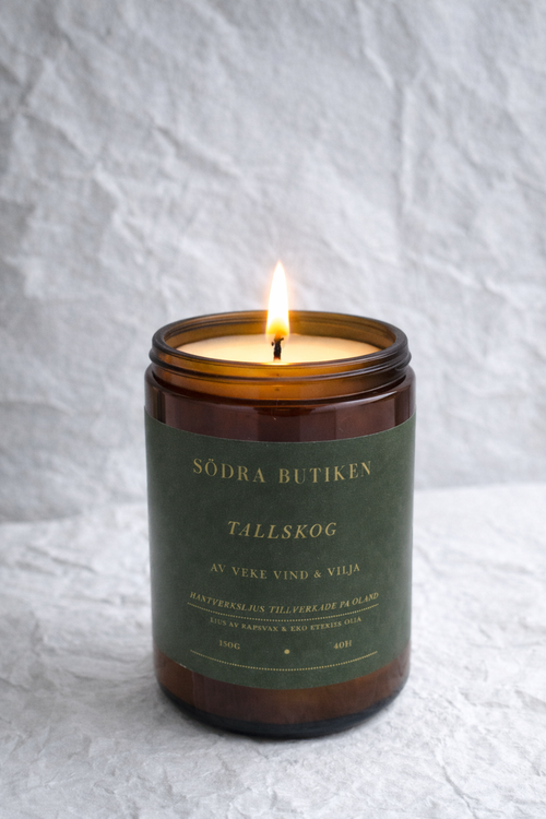 Vegetabiliskt doftljus med ekologisk doft